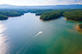 Lake James is a 3,700-acre impoundment.