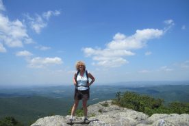 Even on a hot day, Buffalo Mountain is breezy and cool, with great views.