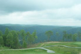 A view of Primland's golf course.