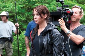 Actress Jennifer Lawrence portrayed Katniss Everdeen in “The Hunger Games;” many scenes were filmed in N.C.’s DuPont State Forest.