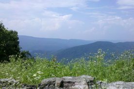 An overlook on Potts Mountain.