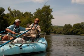As this action shows, the South Fork and Main Stem are once again offering quality smallmouth fishing.
