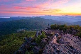 Hikers willing to take on a moderate climb are rewarded with incredible panoramas from the summit of Marys Rock.