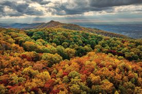 Named for its buffalo-hump silhouette, 725-acre Buffalo Mountain Park sits just south of downtown Johnson City, Tennessee, and features 20 miles of trails and stunning views. Photo by Jay Huron