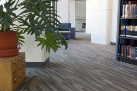 In the Goucher College library.