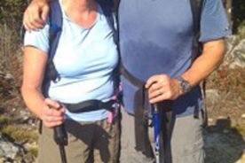 Rare photographic proof that Kurt and Gail do actually hike together.