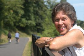 Liz Belcher: “Greenways and trails connect us to the land in a way that makes this space become home. We learn to breathe and look and see the daily changes in the natural world around us.”