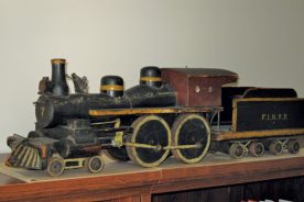 Frank Norris's grandfather made this wooden train for Frank's father, in about 1917.