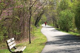 The popular Huckleberry Trail connecting Blacksburg and Christiansburg, Virginia, will now extend to Brush Mountain.