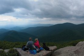 The big rocks atop Virginia's Mt. Pleasant make for great viewing.
