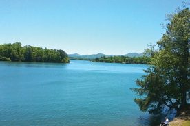 TVA-created Lake Chatuge wraps around three-quarters of Hiawassee, offering unparalleled views and recreation for residents and visitors.