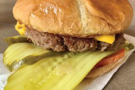 Troyer’s Mountain View Country Market in Limestone simply calls it the Big Burger.
