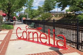 Street art is ubiquitous in Cornelia.