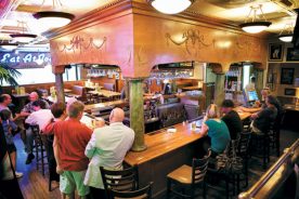 The warm interior of Macado's downtown.