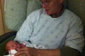 Papa and Ava November 17, 2013, when she was up to nearly 5 pounds (from her 1 pound, 1.2 ounce birth weight).