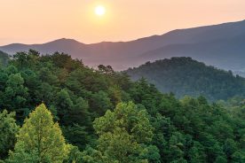 Breathtaking views of the Great Smoky Mountains were the main goal when the Foothills Parkway was authorized by Congress back in 1944. The foothills of the Great Smokies, which rise to elevations of 2,000 to 3,000 feet, are like grandstands from which to enjoy the ever-changing clouds and qualities of light that bathe the Smokies.