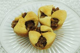 The final product of Praline Crescents-yum!