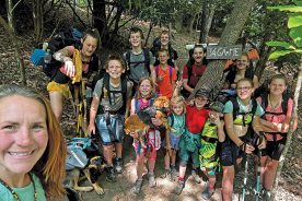 “Reaching the quarter-way sign in southwest Virginia was a huge milestone,” says Nikki Bettis (left). “We felt like we’d finally found our groove.”