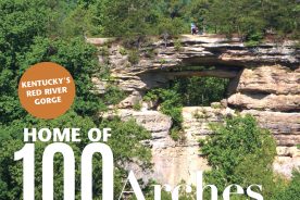 This view of the Double Arch is from the Auxier Ridge Trail.