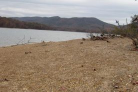 Carvins Cove was down about six feet at the end of October, 2012.