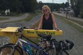 Wind-blown chick on New River Trail.