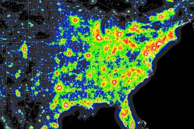 Light pollution is a major challenge for all astronomers, especially on the eastern side of the country. Try finding a "cool" spot near you for the best results.