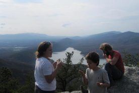 Erica, Aden and Eric on "Hey" Rock