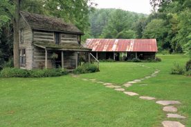 The 1810 Loom House, one of seven cottages on the Mast Farm Inn property in Valle Crucis, is billed as the oldest inhabitable log cabin in North Carolina.