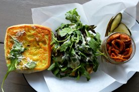 The GA at Grapes & Beans in Clayton, Ga. is loaded with turkey, bacon and avocado.