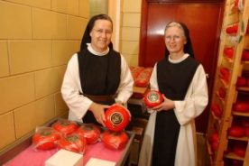 Our Lady of the Angels Sisters with their final Gouda product.