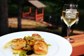 A photogenic meal from Sanders Ridge's Big Woods Restaurant.