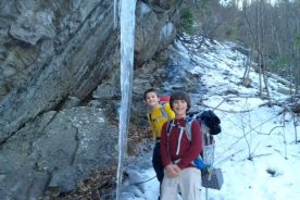 Matthew and Aden as we were transitioning from fall to winter.