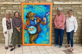 The Prestonsburg, Kentucky, Mountain Arts Center was a welcome stop for four liberal arts majors.